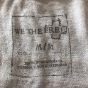 We The Free by Free People: White Flowy Tank Top